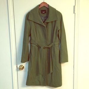 Long green coat